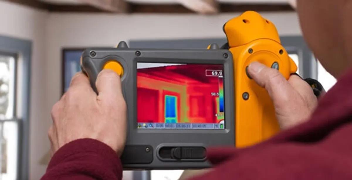 home energy audit service capturing thermal readings to analyze insulation and electrical efficiency in Aurora, CO