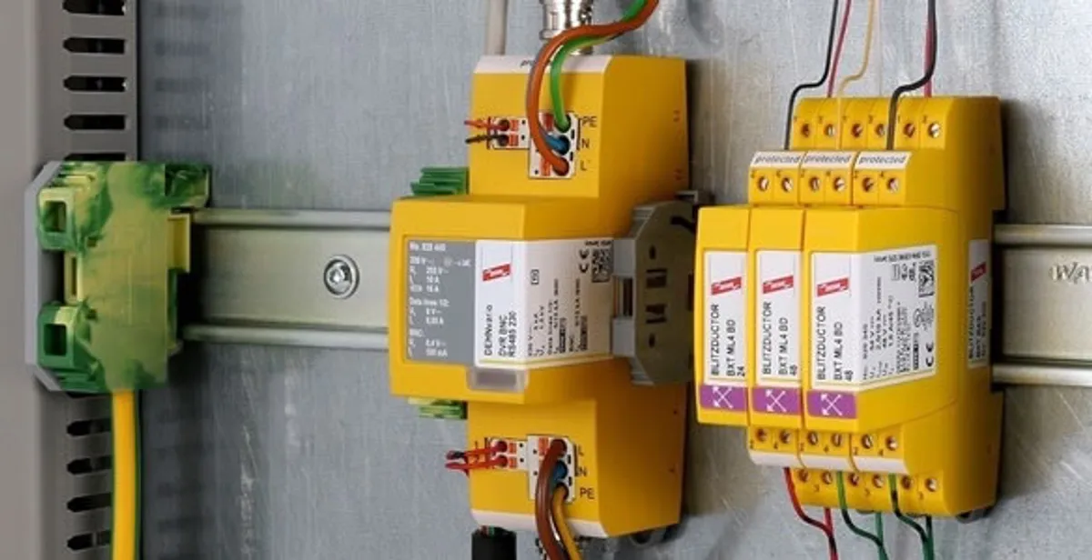 lightning surge protection system with surge suppressors installed by electrical service professionals in Aurora, CO