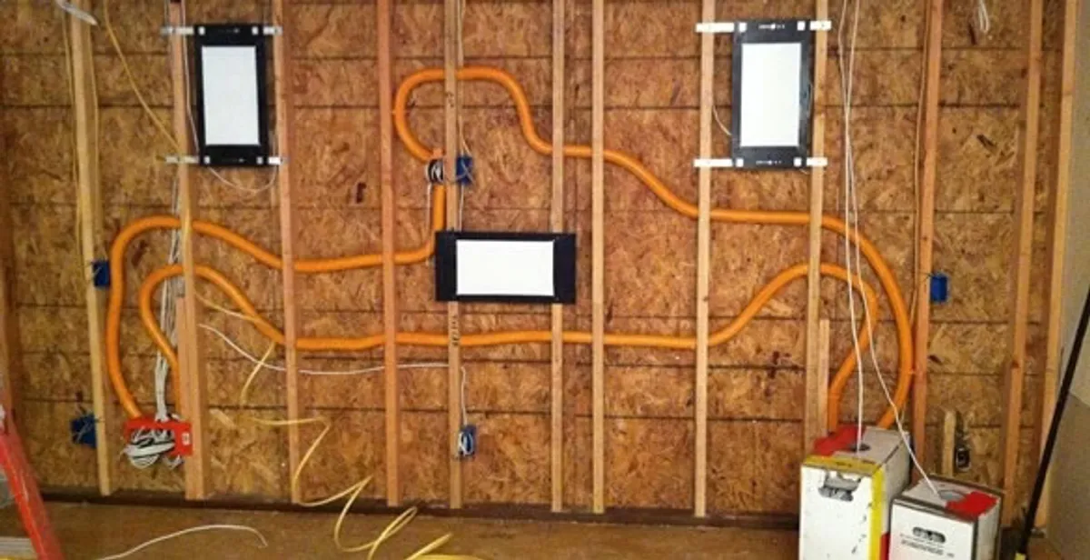 new construction wiring project displaying complete electrical system layout installed by professionals in Aurora, CO