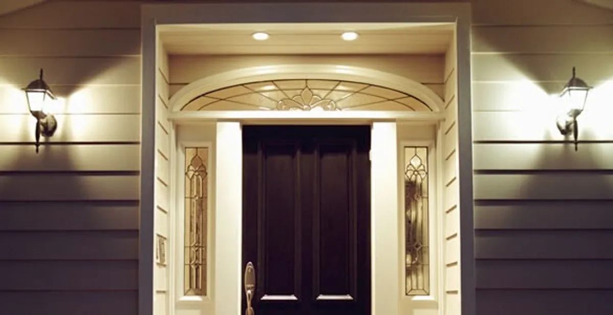 security light installation services with professionally installed entryway lighting in Aurora, CO