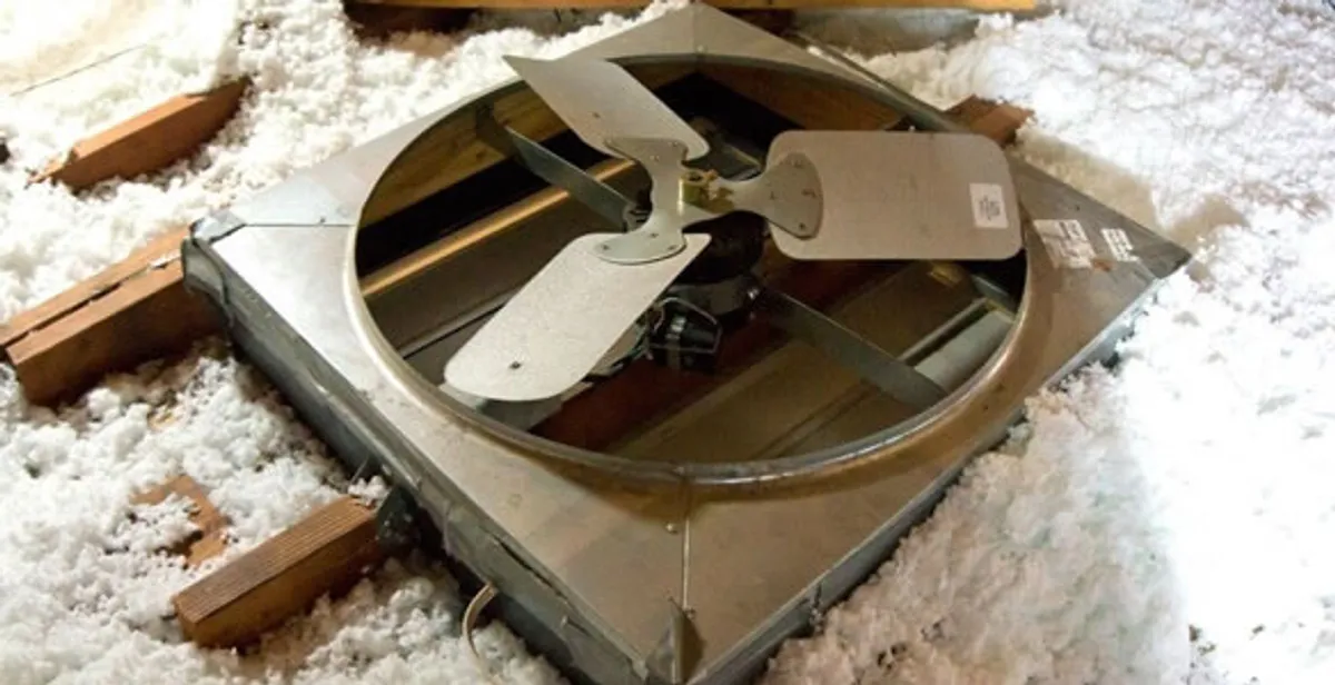 whole house fan installation services with attic-mounted ventilation unit in Aurora, CO